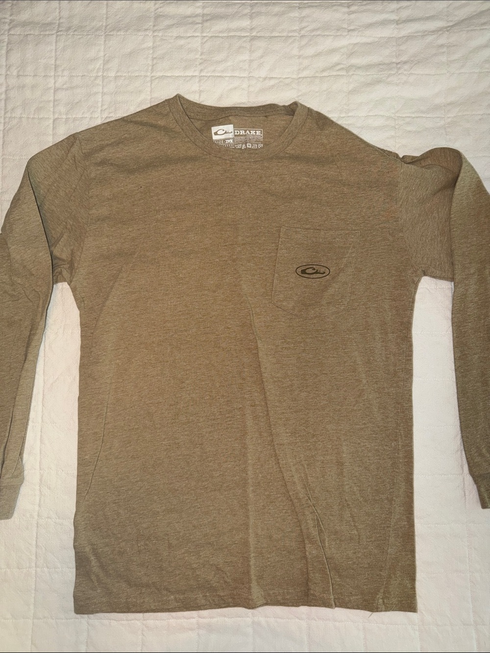 Drake Long Sleeve Pocket Tee - Olive